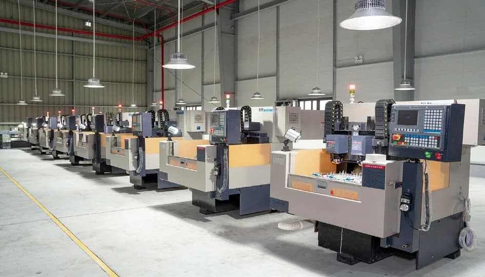 CNC machines in KCT factory