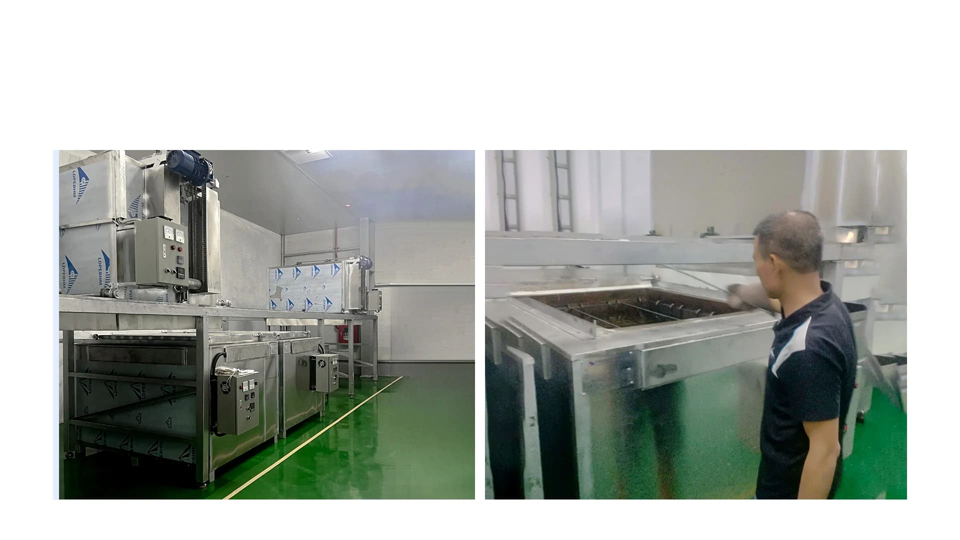 Tempering machines at KCT factory